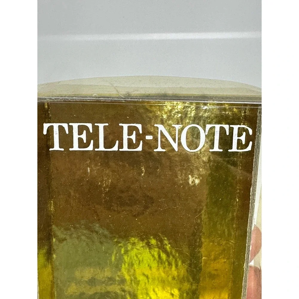 Vintage Tele-Note Self-Adhesive Phone Notepad Holder &‎ Pen Set Boxed Retro